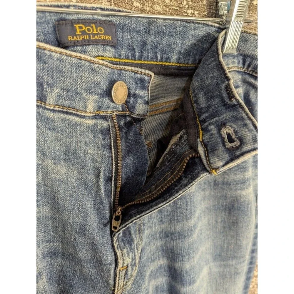 Polo Ralph Lauren‎ Skinny Blue Wash Denim Jeans Men's 32x34